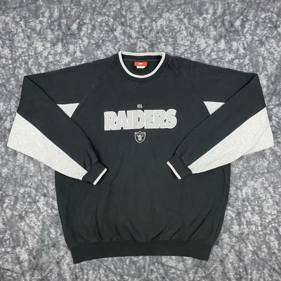 NFL Las Vegas Raiders Hombres Talla XL Bordada Cuello Redondo Sudadera En Muy Buen Estado Ropa de Imagen Foto 1 de 4