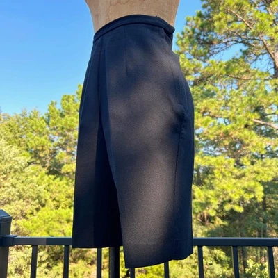 Bermudas de Colección Años 50/60 Negras Cintura Alta Metal Cremallera Lateral Pedal Empujador XS S Foto 1 de 4