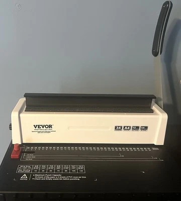 Encuadernadora espiral bobina VEVOR PARA REPUESTOS/REPARACIÓN LEER Foto 1 de 3