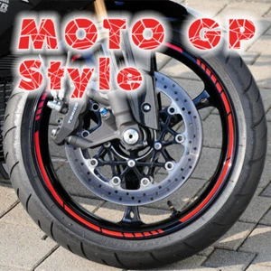 Felgenrandaufkleber GP STYLE Felgen Aufkleber Motorrad - Picture 1 of 1