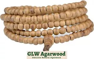 4 mm*216 Natürliches Agarholz Perlenarmband Mala Meditation Agarholz Gebetsperlen - Bild 1 von 8