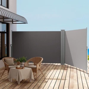 Privacy Screen, 2 X 6M Retractable Side Awning Roller Blind Sun Shade Outdoor Bl - Picture 1 of 7