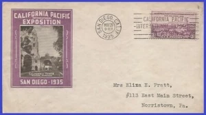 USA3 # 773 ADDR IOOR FDC California - Pacific Exposition - Picture 1 of 1