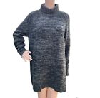 Zara Knit Women?S Sweater Long Sleeve Gray Turtle Neck Pullover Size M