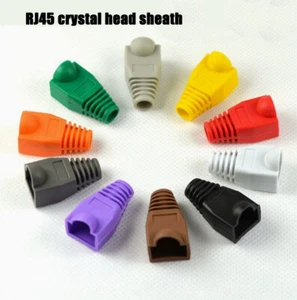 RJ45 Connector Boot Cat5e Cat6 Ethernet Network Patch Cable ends Cover BOOTS lot - Picture 1 of 23