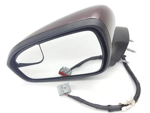 2012-2014 Ford Fusion OEM Power Side View Mirror DRIVER Dark Red "FQ" 3-wire - Picture 1 of 5