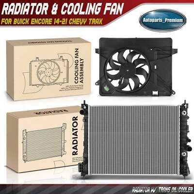 Conjunto de radiador y ventilador de refrigeración para Buick Encore 14-21 Chevrolet Trax 15-20 1,4 L Foto 1 de 4