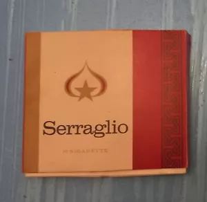 SERRAGLIO PACCHETTO SIGARETTE da 10 VINTAGE VUOTO - Foto 1 di 2