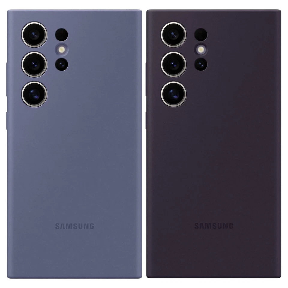 Samsung Galaxy S24 Ultra Premium Genuine Silicon Snap On Back Case Cover New - Image 1 of 1