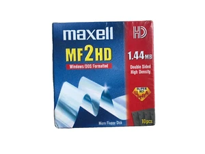 Maxell MF2HD Micro Floppy Disks / Pack Of 10 - Picture 1 of 4