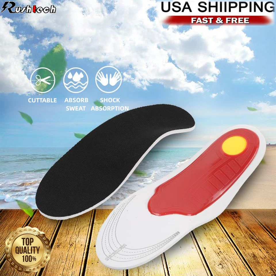 Inserciones ortopédicas para zapatos para fascitis plantar pies planos arco soporte plantilla de espuma Foto 1 de 4