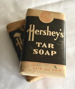 Hershey's Tar Soap: For the Skin & Hair by Hershey Estates in PA, Vintage 1940's - Picture 1 of 8
