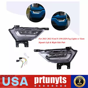 Par de luces antiniebla LED para Ford F-150 2021 2022 con señales de giro lado izquierdo y derecho - Imagen 1 de 12