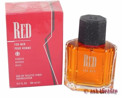Red By Giorgio Beverly Hills 3.4oz/100ml Edt Spray Para Hombres Nuevo En Caja Foto 1 de 2
