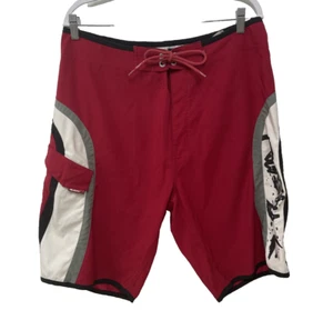 Y2K VTG Rusty Boardshorts Sz 46 Surfing Beach Swim Trunk Shorts No Lining Pocket - Picture 1 of 16