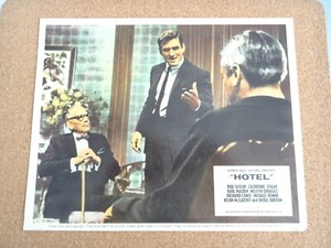 Original Lobby Card 10 x 8 Hotel - Rod Taylor Catherine Spaak Karl Malden G