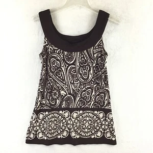 Heart & Soul Brown Sequin Embellished Sleeveless Tank Top Blouse NEW Size XS - Picture 1 of 10