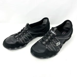 Zapatillas sin cordones negras Sketchers Bikers Lite Relive para mujer talla 6,5 21140 - Imagen 1 de 9