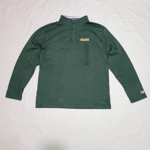 Champion FAMU Florida A&M Rattlers Pullover Snap Sweatshirt Dark Green Orange Cover