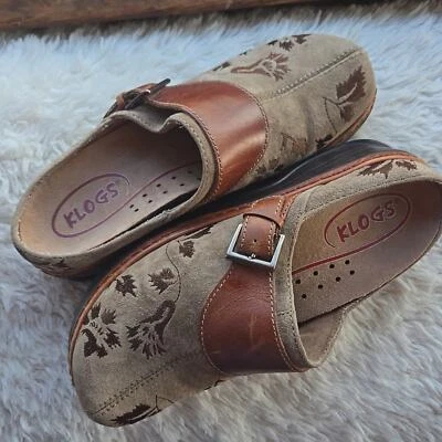 Zueco Klogs Austin Tapiz Hebilla Gamuza/Cuero EE. UU. 10 Foto 1 de 4