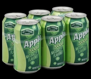 Hill Country Fare Apple Flavored Soda 6 Pack 12oz Cans - Picture 1 of 1