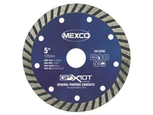 MEXCO GP Calcestruzzo Turbo Lama diamantata 125 x 22 mm MEXGPX10T125 - Foto 1 di 2