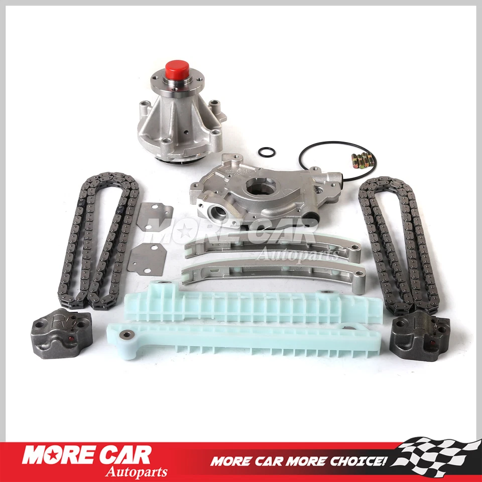 Kit de cadena de distribución bomba de agua de aceite compatible con 03-04 Ford Explorer Mercury Mountaineer 4,6 L Foto 1 de 4