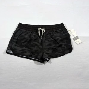 Vuori Clementine Black Shorts Run Gym Yoga VW304 Camo Lined Performance XL NWT - Picture 1 of 9
