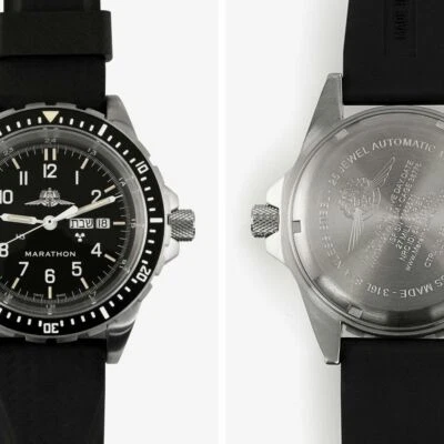 Military Marathon Jumbo Day/Date JDD YAMAM Israeli Special Police Watch New 300M - Image 1 of 4