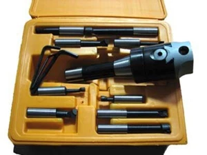 2" Boring Head Combo Set R8 Shank 1/2" Boring Bar New - Picture 1 of 1