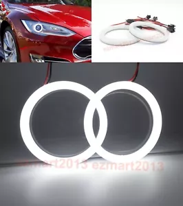 cotton LED halo ring for Tesla Model S 2012 2013 headlight angel eye lamp DRL - Bild 1 von 18