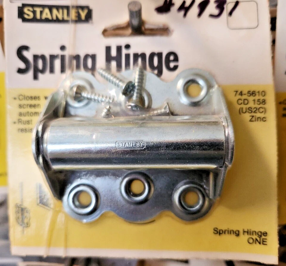 Self-Closing Spring Hinge, Zinc. Stanley 74-5610, USA - Image 1 of 1