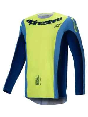 ALPINESTARS TECHSTAR MELT JERSEY - YELLOW FLUO BLUE SIZE MEDIUM- 3760325-557-M Foto 1 de 4