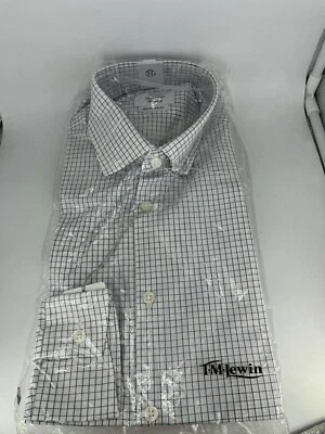 T.M.Lewin Super Fitted Classic manga longa xadrez fina 15,5" TD026 DD 07 - Imagem 1 de 3