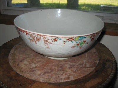 Cuenco porcelana exportación china anhua slip decorado famille rosa melocotones Foto 1 de 4