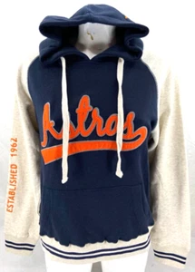 NEW Houston Astros MLB Soft As A Grape Colorblock Hoodie Sweatshirt Women's M - Picture 1 of 8
