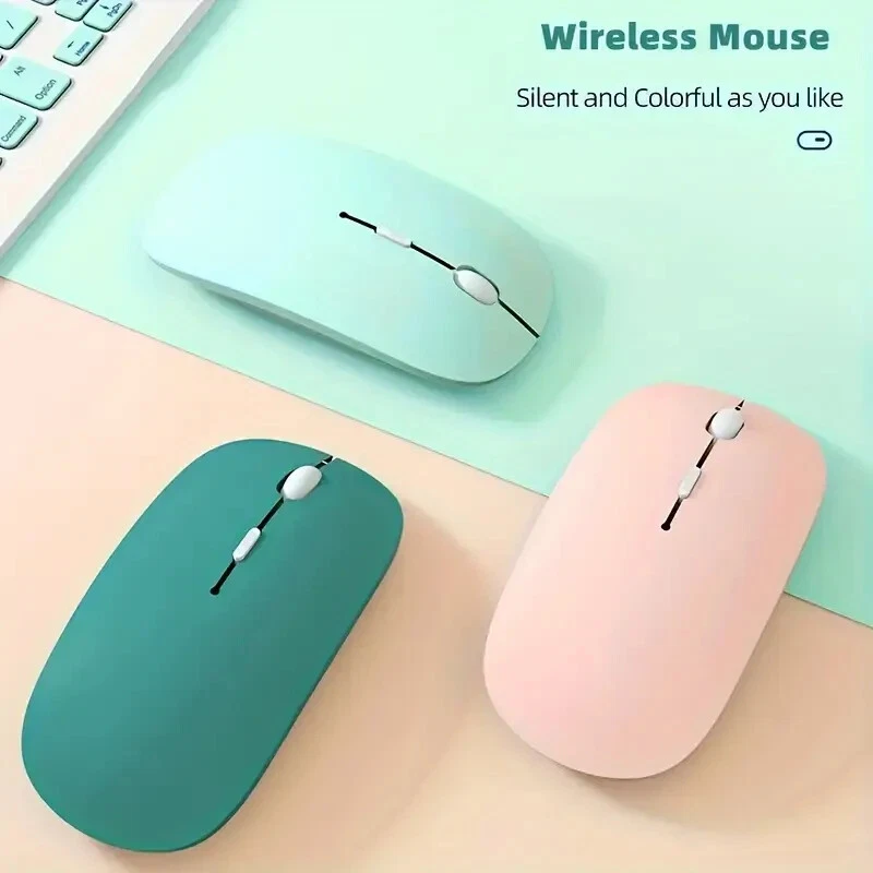 Biagji BJ-189 Wireless Office Mouse 2.4GHz + BT 4.0/5.0 Ergonomic Silent Mice US - Image 1 of 4