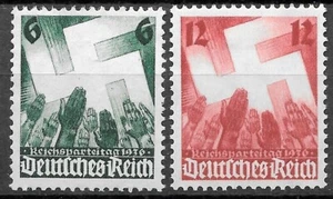 Deutschland Drittes Reich 1936 Mi# 632-633 Nürnberger Kongress postfrisch ** - Bild 1 von 1