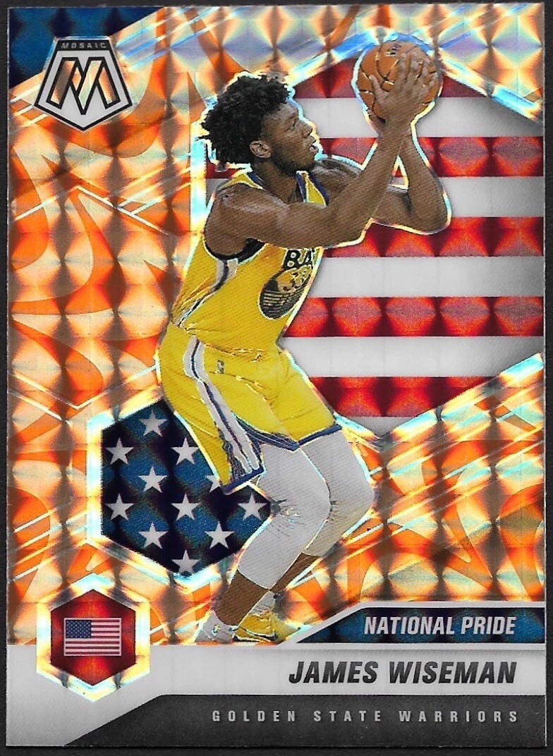 2020-21 Panini Mosaic National Pride Reactive Orange Prizm James Wiseman #260