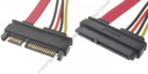 19"inch SATA+POWER Extension Male~Female Cable/Cord/Wire {7pin+15pin $SH DISC - Image 1 of 1