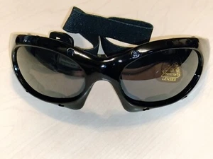 Mirror Smoke LENS Designer Goggles STYLE SUNGLASSES black frames mens womens NEW - Picture 1 of 5