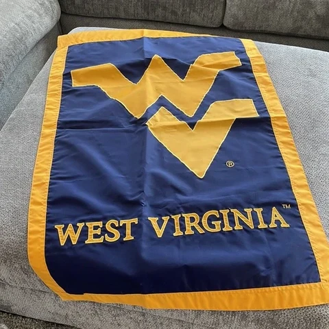 Large 28"x44"  West Virginia University Mountaineers Flag HOUSE GARDEN 2 sided Cover