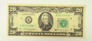 1988A* $20 Dollar Bill ⭐Star Note⭐ Gem/Crisp AU Almost Uncir.Details #661 - Picture 1 of 2