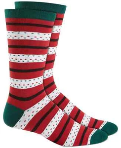 Club Room Men's 1-Pair Holiday Crew Socks, Assorted Colors, Shoe Size 7-12 - Picture 1 of 37