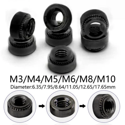 Tuerca de remache de acero al carbono y zinc cabeza redonda M3/M4/M5/M6/M8/M10 tuerca de remache Foto 1 de 4