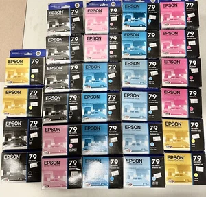 EPSON #79 INKS LOT OF 28 INKS SEE DESCRIPTION - Picture 1 of 1