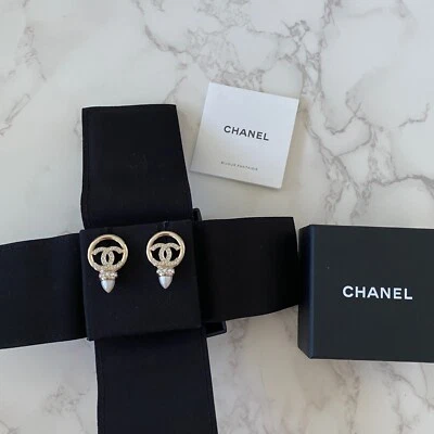New Authentic Chanel 22C Earrings Ear Ring Earring Accessory Fashion Jewellery - Bild 1 von 4