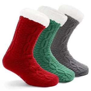 Women Fuzzy Socks Winter Warm Socks for Ladies Fluffy Floor Socks with Grips ... - Picture 1 of 5