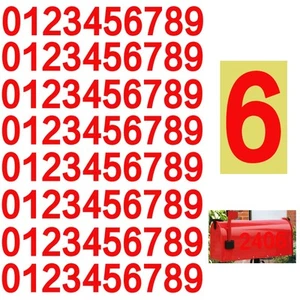 Reflective Mailbox Numbers Sticker for Outside,8 Sets 0-9 Self Adhesive Water... - Picture 1 of 5