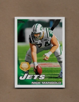 2010 Topps Football Nick Mangold All Pro Team Card #372 New York Jets NM/MT - Image 1 of 4
